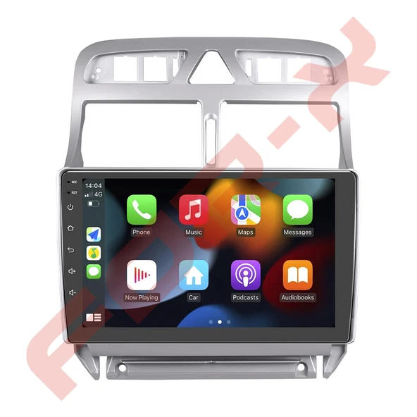 OTO TABLET ÇERÇEVE PEUGEOT 307 2002-2013 9" GÜMÜŞ TAC-157 ürün görseli 1