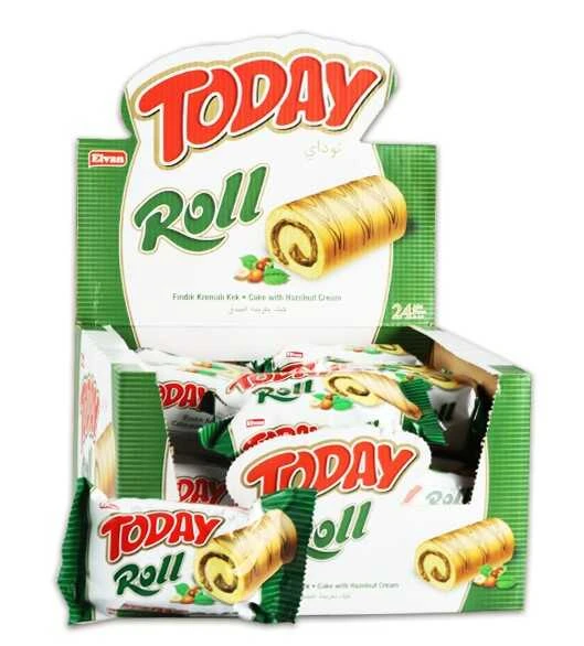 Today Swiss Roll Fındık Kremalı Kek 35 Gr 24 Adet (1 Kutu) ürün görseli 1