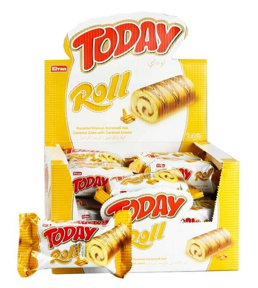 Today Swiss Roll Karamel Kek 35 Gr 24 Adet (1 Kutu) ürün görseli 1
