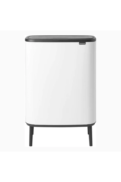 Tantitoni Brabantia Çöp Kutusu 30 + 30 Lt Bo Touch Dokunmatik Kapak Beyaz 130601 ürün görseli 1
