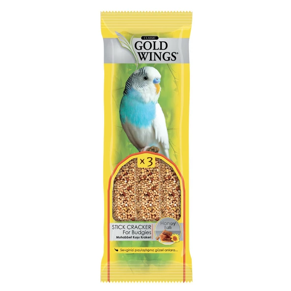 Gold Wings Classic Ballı Kraker 3'lü 1 Paket - Muhabbet Kuşu Krakeri Ballı ürün görseli 1