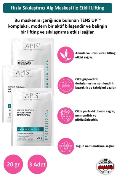 Ekspres Lifting - Alg Maskesi - 3 Adet - 20gr ürün görseli 1