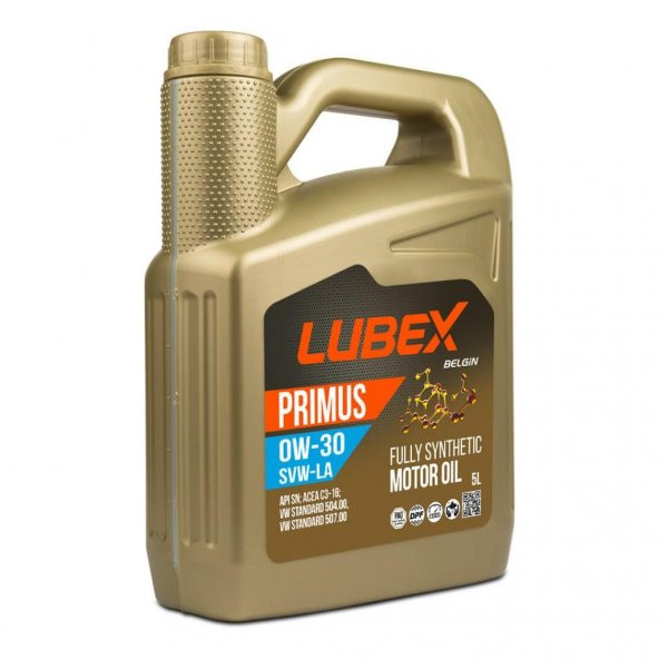 Lubex Primus VW-LA 0W-30 5 Lt Tam Sentetik Motor Yağı ürün görseli 1