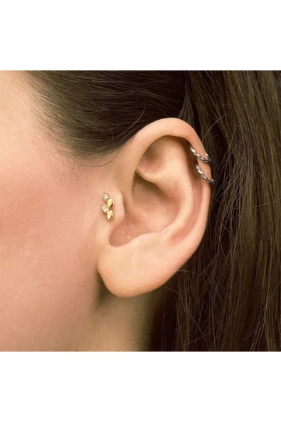 Taşlı Tragus Küpe ürün görseli 1