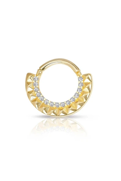 Sıra Taşlı Modelli Altın Helix Piercing ürün görseli 1