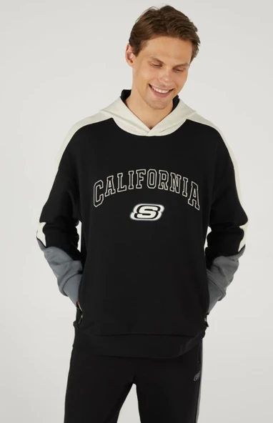 Skechers M LW Fleece Regular Hoodie Sweatshirt S242090 Erkek Kapüşonlu Sweatshirt ürün görseli 1