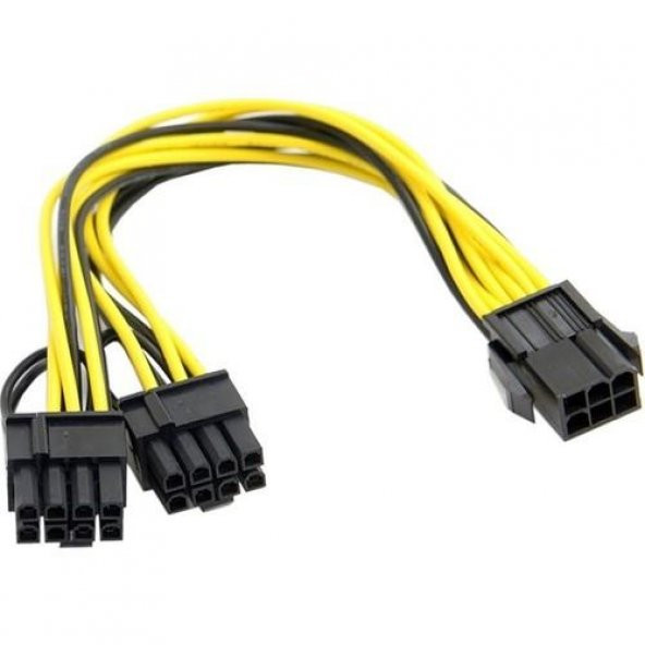 PrimeX PX-4302 6 pin to 2x8 Pin PSU Ekran Kartı Güç Çevirici Kablo ürün görseli 1