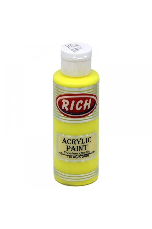 Rich Akrilik Boya 120 CC Açık Sarı Akrilik Boya ürün görseli 1
