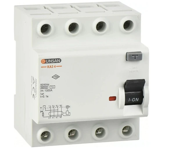 Günsan 4x40A 300Ma Kaçak Akım Rolesi KA3 4-40/300 ürün görseli 1