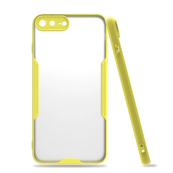 iPhone 7 Plus / 8 Plus Kılıf Platin Matte Silikon Arka Kapak - Resim 5