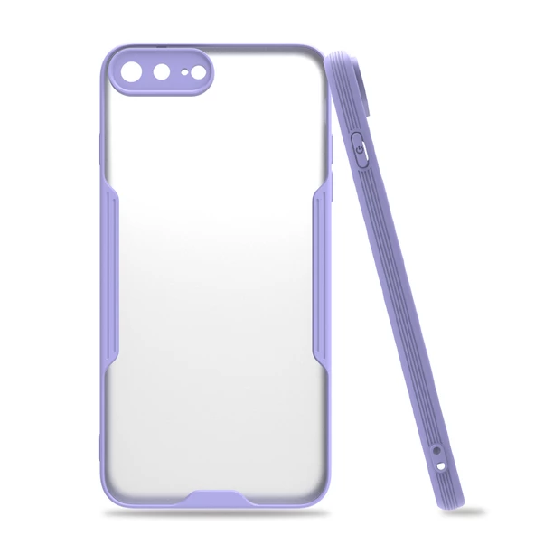 iPhone 7 Plus / 8 Plus Kılıf Platin Matte Silikon Arka Kapak - Resim 2