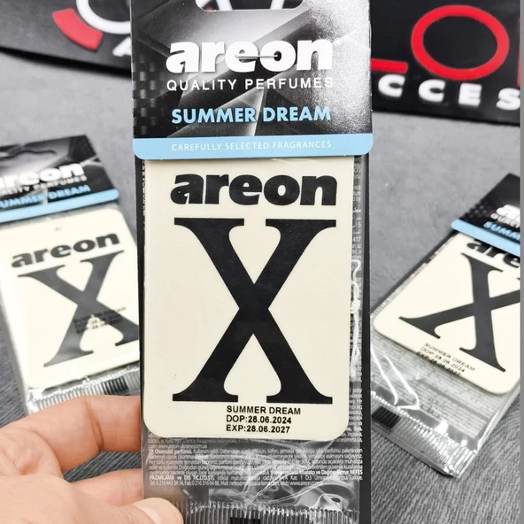 Areon X Model Lastikli Ayna Kokusu 3'lü Set Beyaz Summer Dream ürün görseli 1