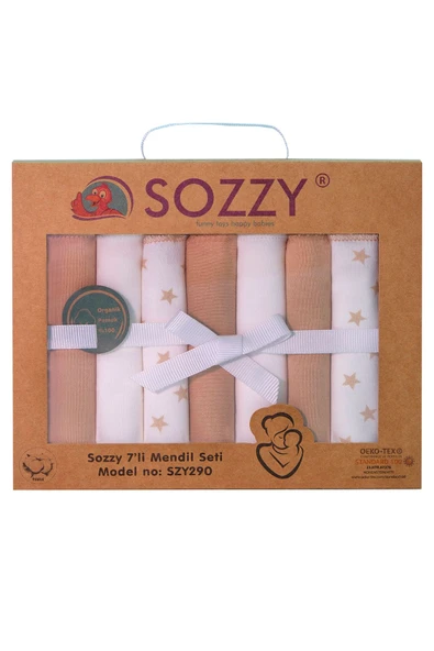 Sozzytoys Bebek ağız mendili pamuklu yumuşak 8 adet ürün görseli 1