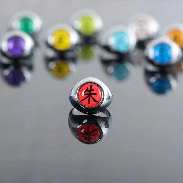 NARUTO Uchiha Itachi Akatsuki Yüzük - Resim 2