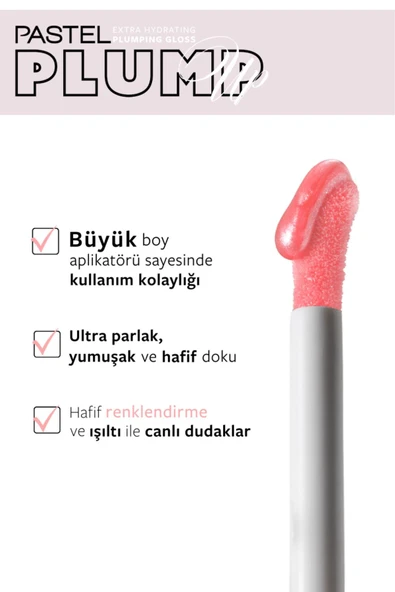 PASTEL PROFASHION PLUMP UP EXTRA HYDRAYTING PLUMPING GLOSS 208 - Resim 7