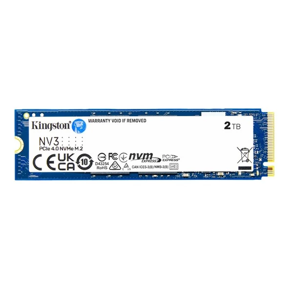 Kingston NV3 2TB M.2 NVMe SSD (6000-5000MBs) ürün görseli 1