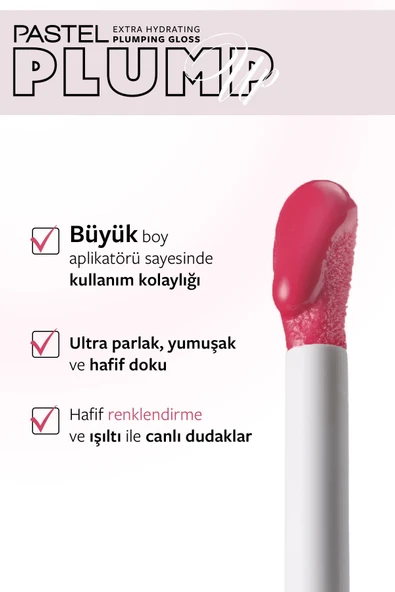 PASTEL PROFASHION PLUMP UP EXTRA HYDRAYTING PLUMPING GLOSS 211 - Resim 2