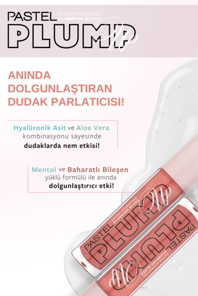 PASTEL PROFASHION PLUMP UP EXTRA HYDRAYTING PLUMPING GLOSS 208 - Resim 2