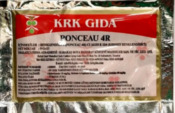 Krk Gıda Toz Boyası Kırmızı 9 Gr Ücretsiz Kargo ürün görseli 1