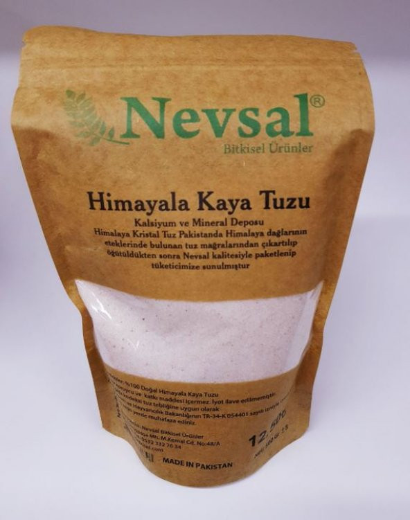 Nevsal Öğütülmüş Himalaya Kaya Tuzu 500 Gr Ücretsiz Kargo ürün görseli 1