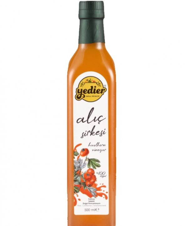 Yedier Alıç Sirkesi Cam 500 ML Ücretsiz Kargo ürün görseli 1