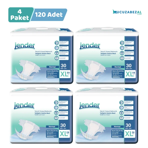 Jender Belbantlı Ekstra Büyük Boy XL 30'lu 4 Adet Hasta Bezi ürün görseli 1