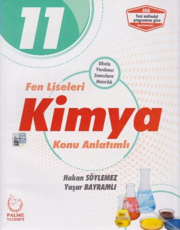 Palme 11. Sınıf Fen Liseleri Kimya Konu Kitabı ürün görseli 1