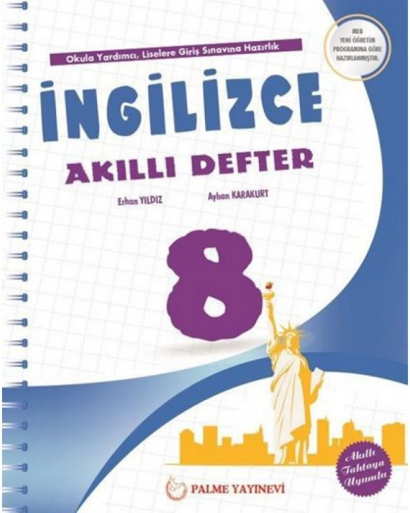 Palme 8.sınıf İngilizce Akıllı Defter ürün görseli 1