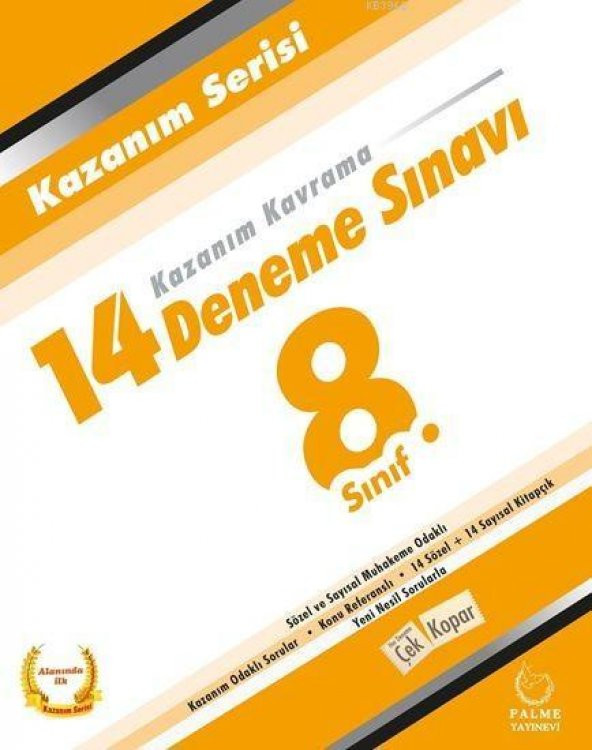8.Sınıf Kazanım Tüm Dersler 14 Deneme Sınavı ürün görseli 1