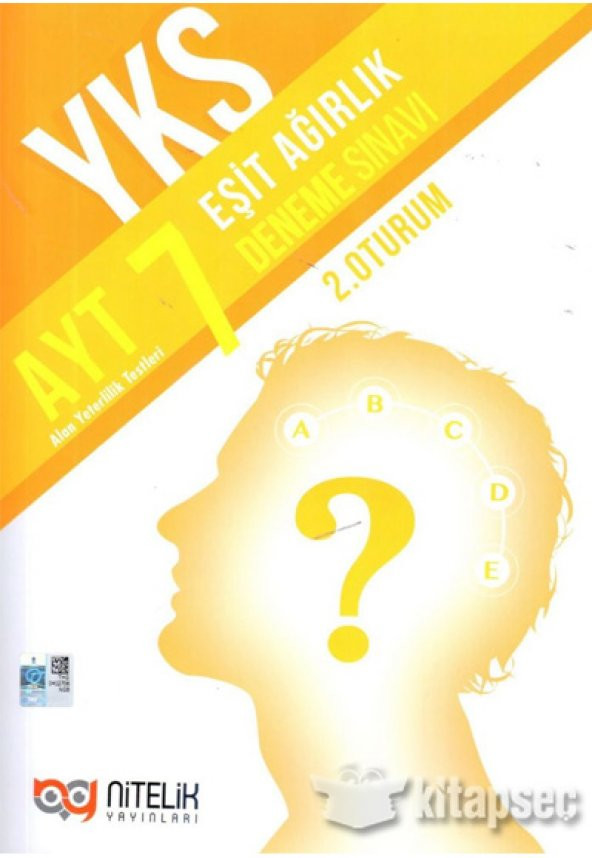 Nitelik Yks Ayt Eşit Ağırlık 7 Deneme Sınavı ( 2. Oturum ) *yeni* ürün görseli 1