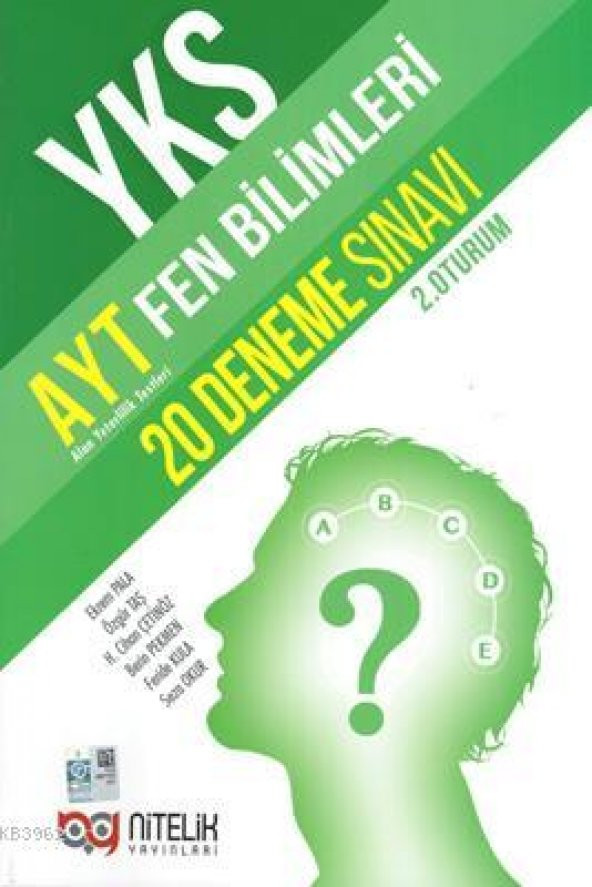 Nitelik Yayınları Yks Ayt Fen Bilimleri 20 Deneme Sınavı ürün görseli 1
