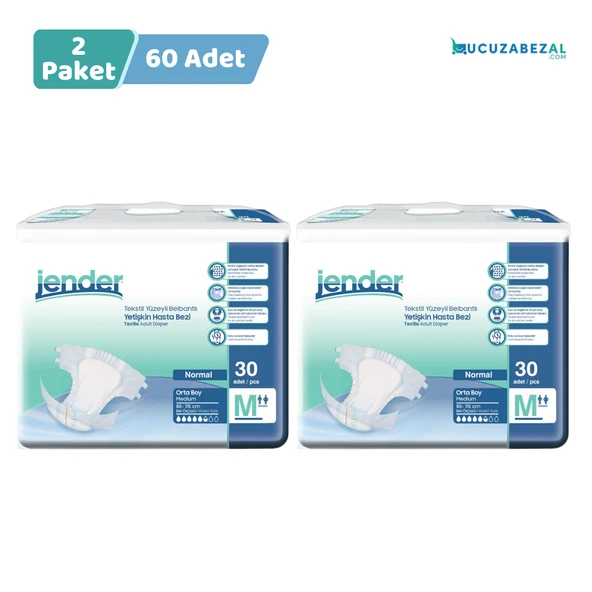 Jender Belbantlı Orta Boy M 30'lu 2 Adet Hasta Bezi ürün görseli 1