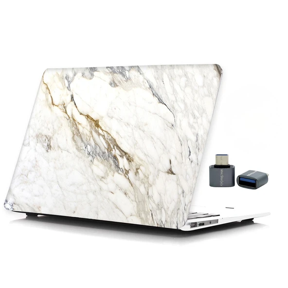 Macbook Pro Kılıf 13inç M1-M2, Mermer08NL Type-c Model A2338 A2289 A2251 A1706-08 A1989 A2159 ile Uyumlu ürün görseli 1