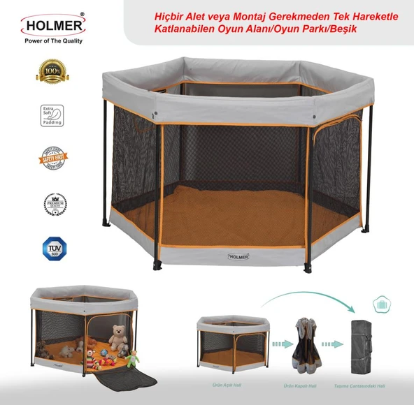 HOLMER Kids Eurostyle Oyun Alanı / Park Yatak / Oyun Parkı ürün görseli 1