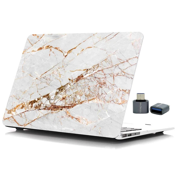 Macbook Pro Kılıf 13inç M1-M2, Mermer10NL Type-c Model A2338 A2289 A2251 A1706-08 A1989 A2159 ile Uyumlu ürün görseli 1