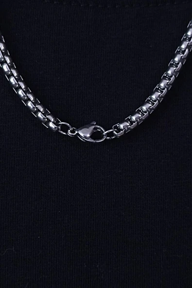 paslanmaz çelik kolye rahatsız etmez 60cm - Resim 4