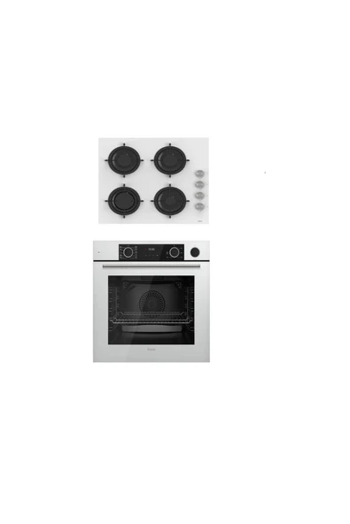 Ferre Steamart&fryart Serisi Buharlı Pişirme İkili Beyaz Set (CS206 + XE64CB ) ürün görseli 1