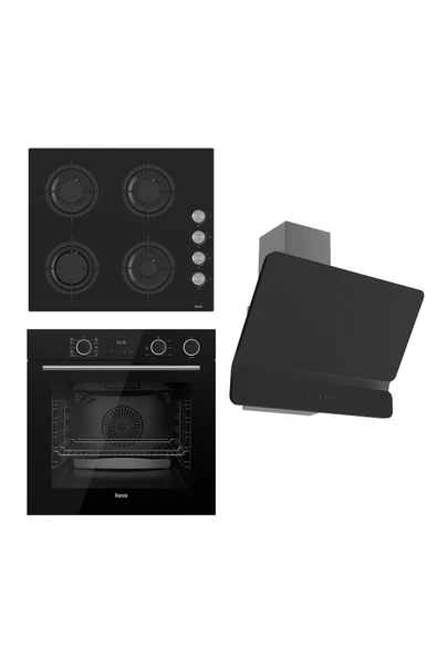 Ferre Steamart&fryart Serisi Buharlı Pişirme Siyah Set (cs205 + Xe64cs +d080 ) ürün görseli 1