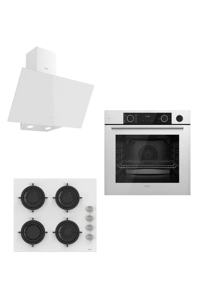 Ferre Steamart&fryart Serisi Buharlı Pişirme Beyaz Set (cs206 + Xe64cb +d078 ) ürün görseli 1