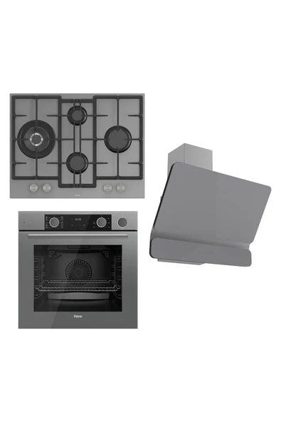Steamart&fryart Serisi Buharlı Pişirme Gri Set (ed078 + Xe64cpr +d082 ) ürün görseli 1