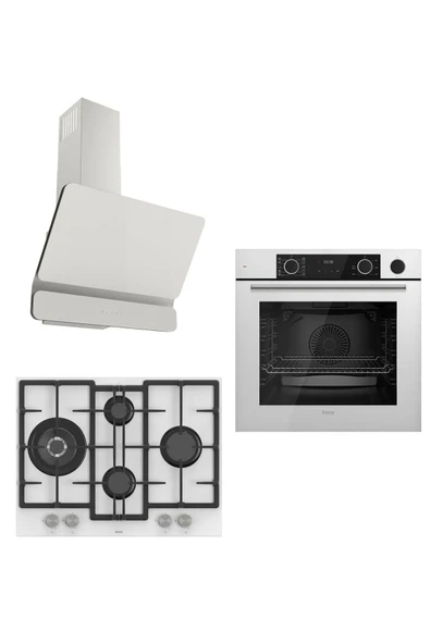 Steamart&fryart Serisi Buharlı Pişirme Beyaz Set (ed076 + Xe64cb +d081 ) ürün görseli 1