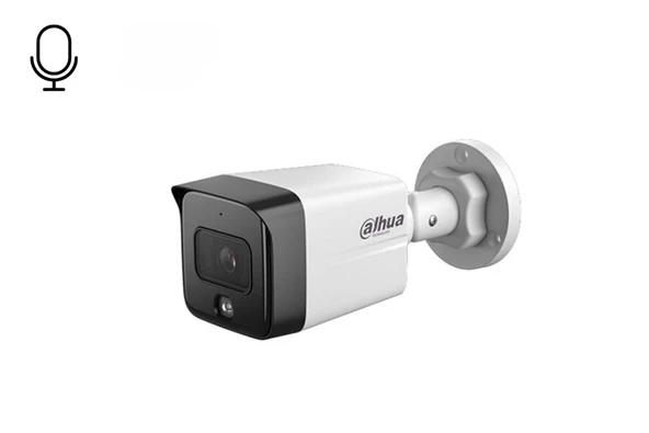 Dahua IPC-HFW1230TC1-SA-0360B-S6 2 MP 3,6 MM LENSLİ SESLİ IP BULLET KAMERA H.265+ STARLİGHT ürün görseli 1
