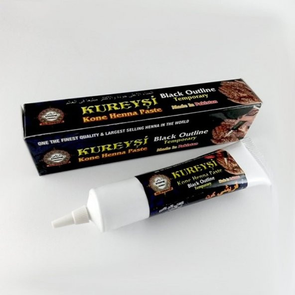 Geçici Dövme İçin Siyah Tüp Hint Kınası Ücretsiz Kargo ürün görseli 1