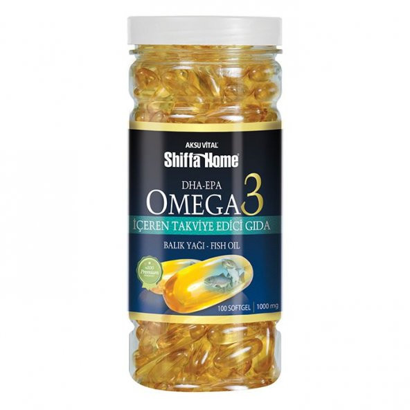 Shiffa Home Omega 3 Balık Yağı 100lü 1000 mg Ücretsiz Kargo ürün görseli 1