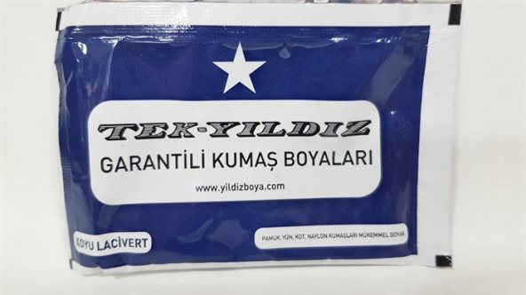 Yıldız Toz Kumaş Boyası Koyu Lacivert Renk Ücretsiz Kargo ürün görseli 1