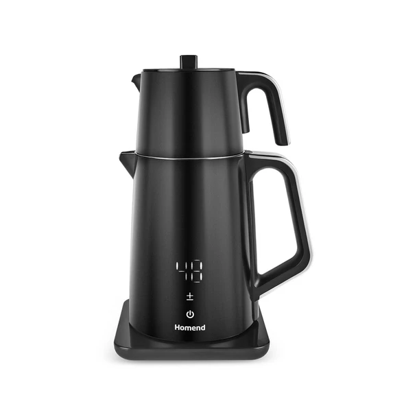 Homend Royaltea Cooltouch 1798H Siyah 1850 W Konuşan Çelik Çay Makinesi ürün görseli 1