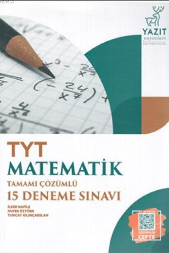 Yazıt Yks Tyt Matematik Tamamı Çözümlü 15 Deneme Sınavı ürün görseli 1