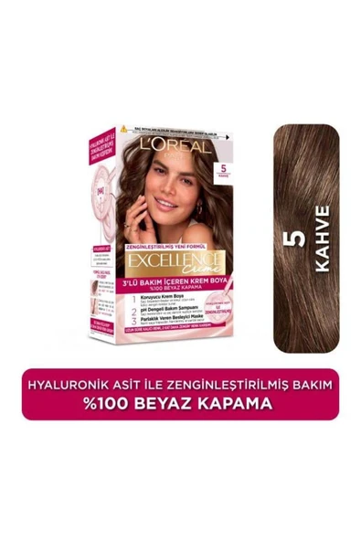 L'Oréal Paris Excellence Creme 5 Kahve Saç Boyası ürün görseli 1