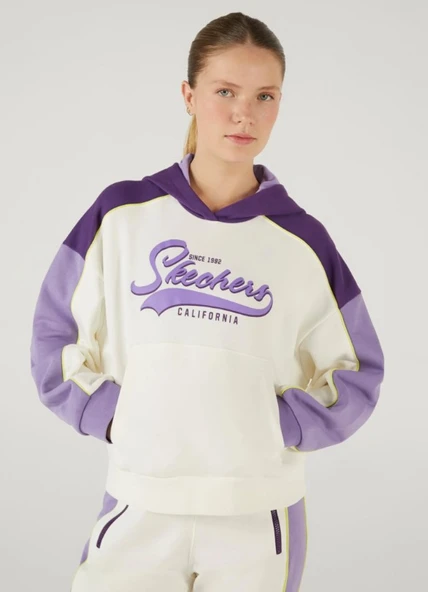 Skechers W LW Fleece Hoodie Sweatshirt S242096 Kadın Kapüşonlu Sweatshirt ürün görseli 1