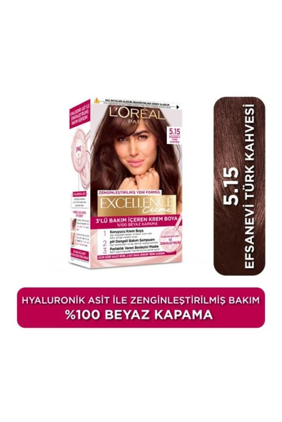 L'Oréal Paris Excellence Creme 5.15 Efsanevi Türk Kahvesi Saç Boyası ürün görseli 1
